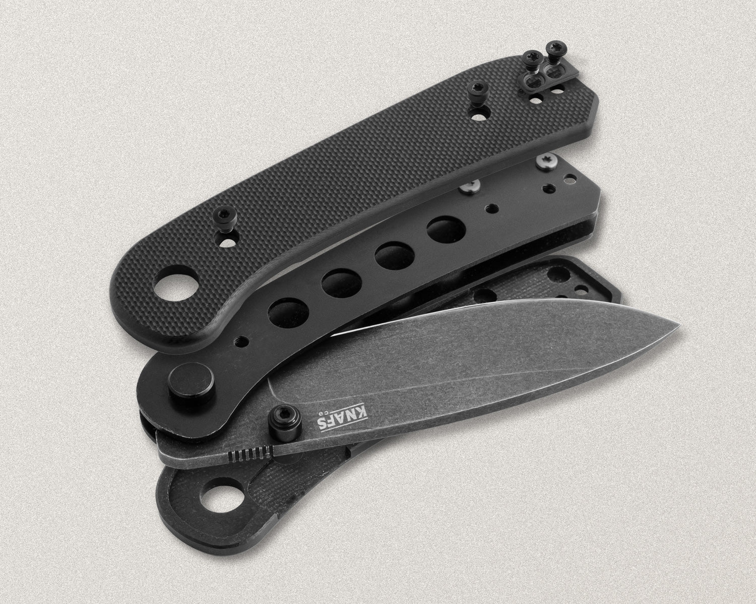 Lander 1 Pocket Knife - Black G10 - D2 - Image 6