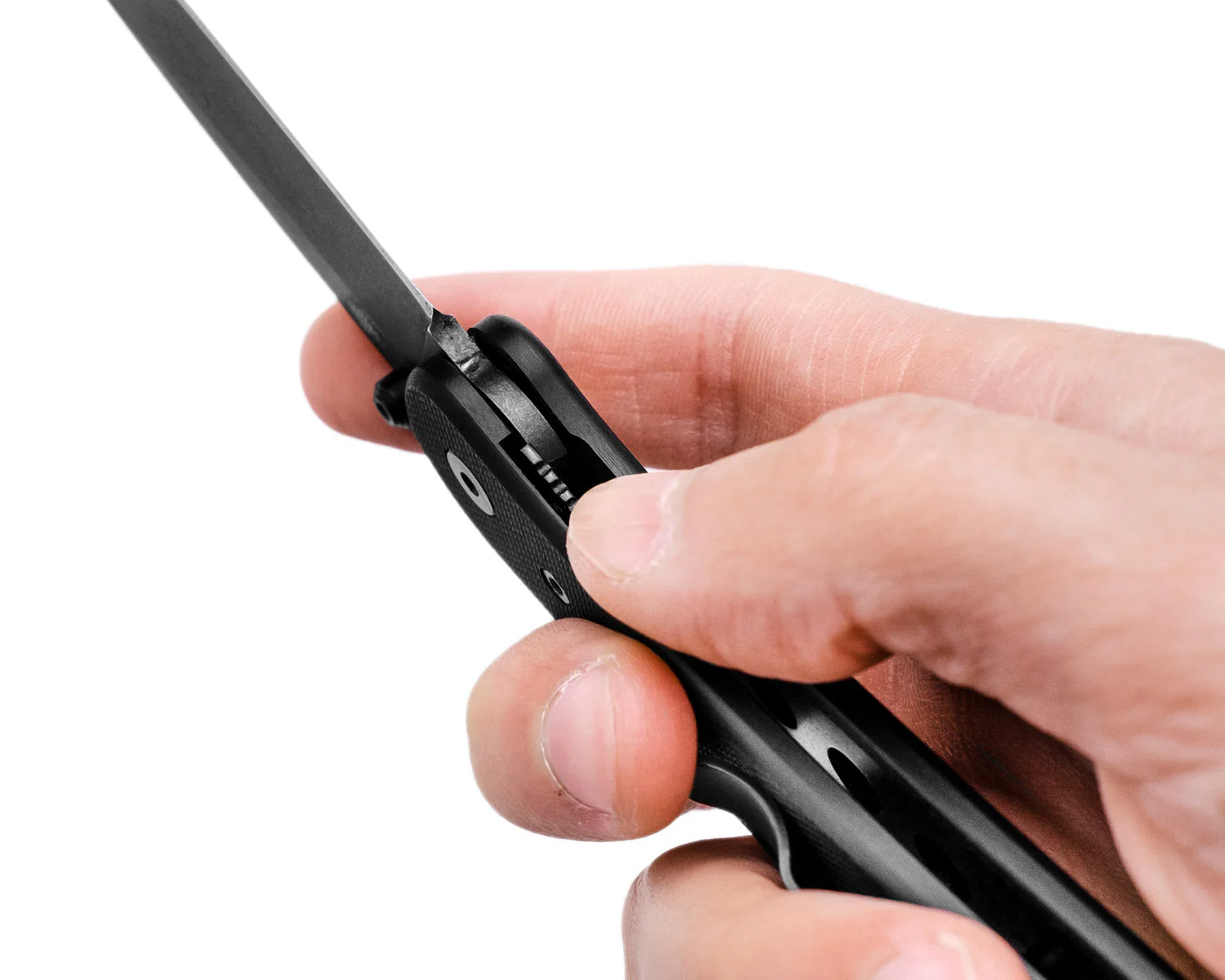 Lander 1 Pocket Knife - Black G10 - D2 - Image 7