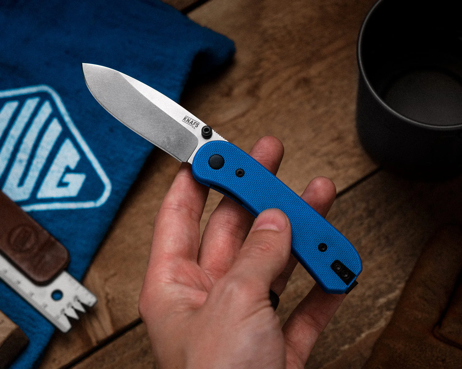 Lander 1 Pocket Knife - Black G10 - D2 - Image 9